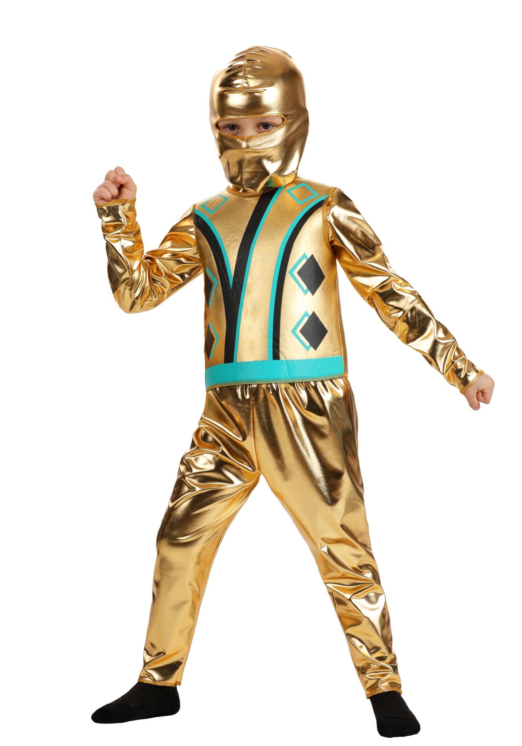 Toddler Gold Ninja Master Costume