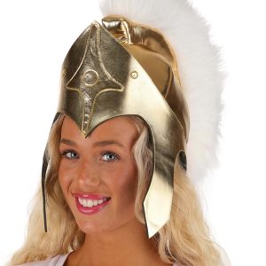 Women's Athena Costume Gold Helmet