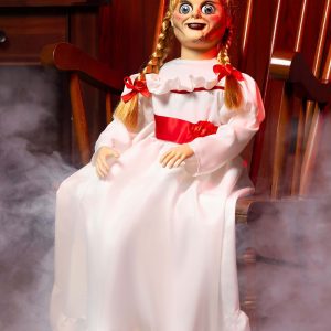 25-Inch Annabelle Doll Animatronic Decoration