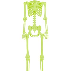 5FT Poseable Crazy Bones Skeleton in Green Decoration