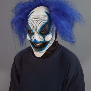 Adult Blue Carousel Clown Costume Mask