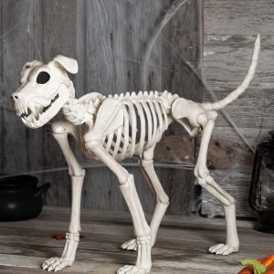 Buster Bonez 28 Skeleton Dog Halloween Decoration