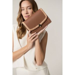 Dauphine Crossbody Raffia Bag