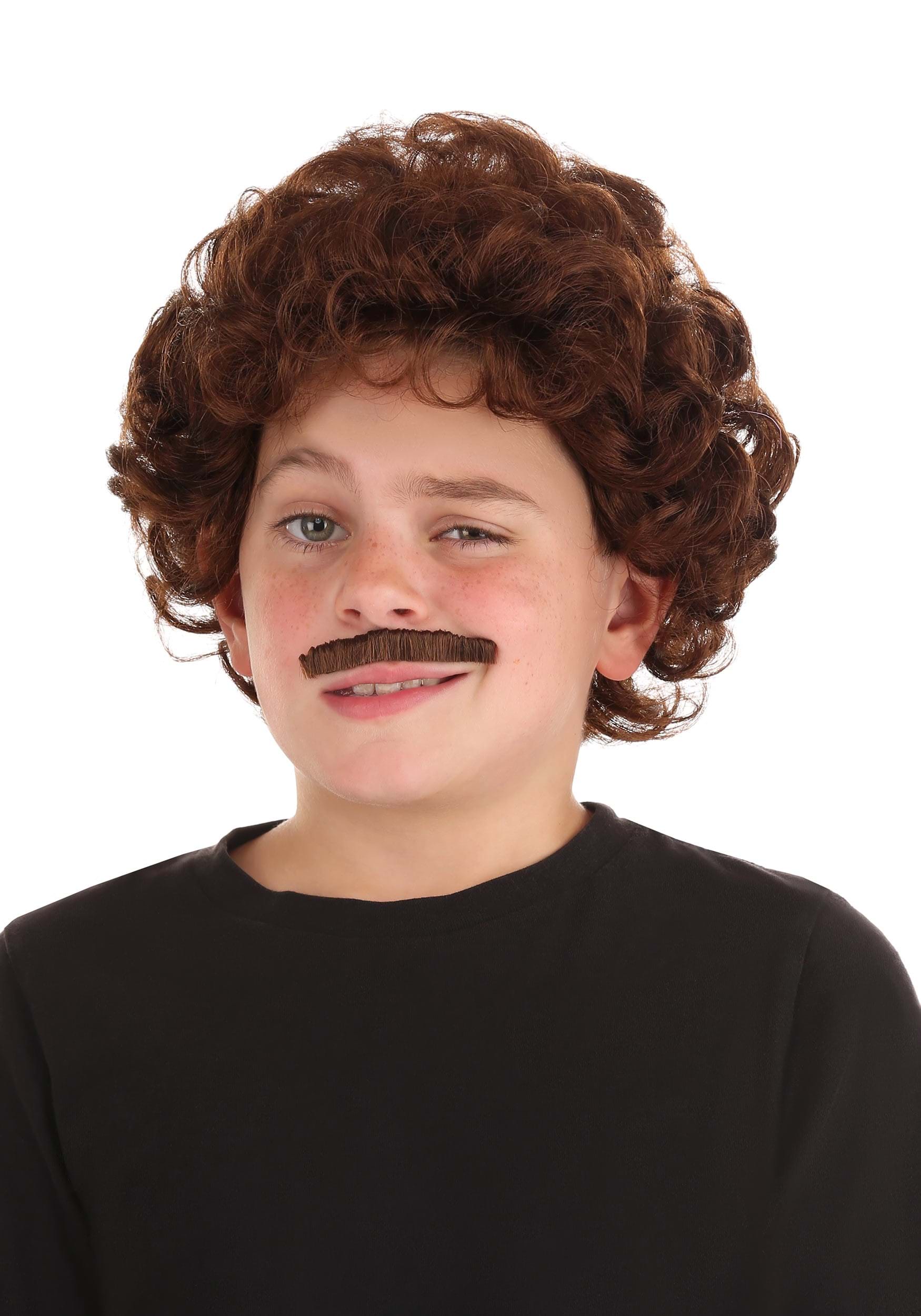 Kid's Lovable Luchador Wig and Mustache Costume Kit