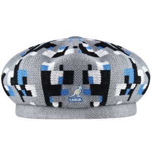 Pixelated Plaid Beret