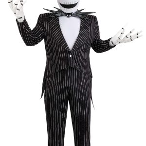 Plus Size Authentic Disney Jack Skellington Costume for Men