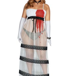 Plus Size Devil's Kettle Prom Dress Costume for Women