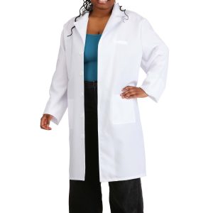 Plus Size Lab Coat Doctor Costume for Adults