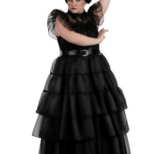 Plus Size Wednesday Rave'N Dance Costume Dress for Women