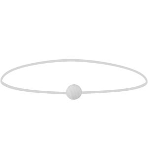 White Corded Hat Band