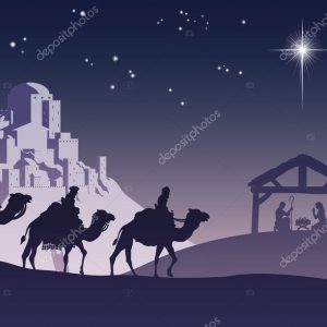 Christian Christmas Nativity Scene