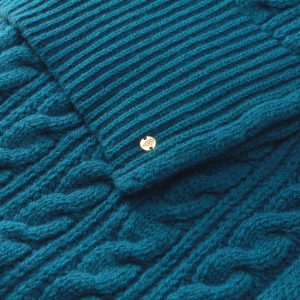 Faye Wool Cable Scarf
