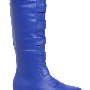 Adult Blue Superhero Boots