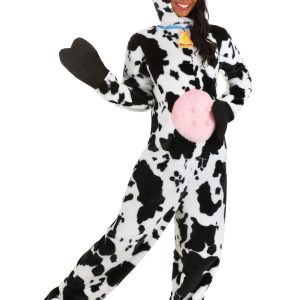 Adult Deluxe Plush Spotted Cow Costume