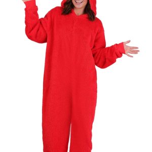 Adult Elmo Zip Costume Onesie