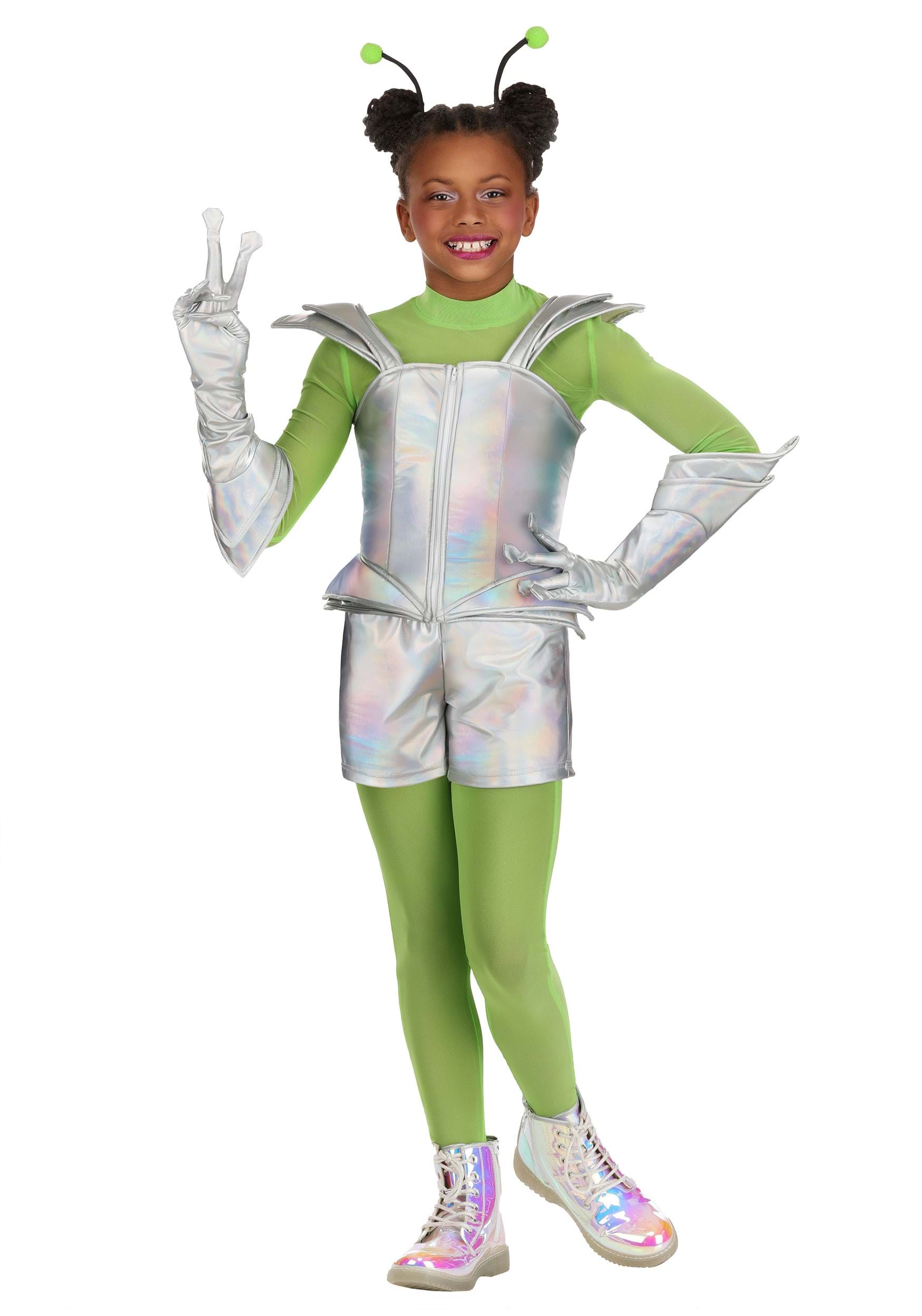 Girl's Galactic Alien Kiddo Costume
