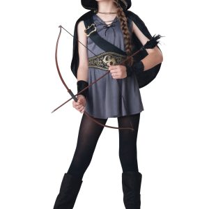 Girl's Hooded Huntress Costume