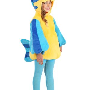 Kid's Disney Little Mermaid Plush Flounder Costume