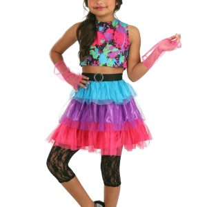 Kid's Neon '80s Costume