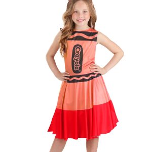 Kid's Red Crayon Costume Dress