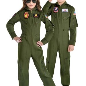 Kid's Top Gun Movie Flight Uniform Costume