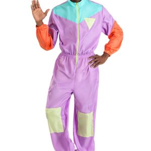 Men's 80's Purple Tracksuit Costume