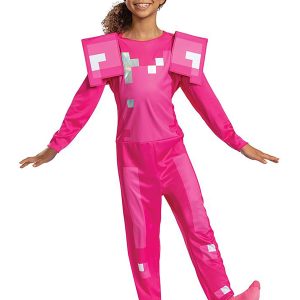 Minecraft Girl's Classic Pink Armor Costume