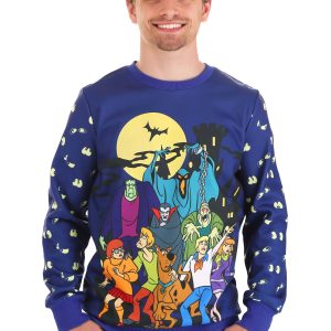 Scooby-Doo Glow-in-the-Dark Adult Halloween Sweatshirt