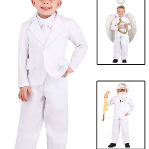 Toddler's White Suit Costume