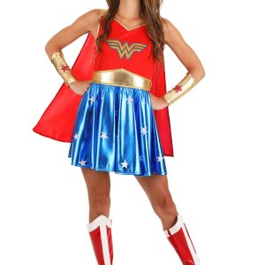 Women's Caped Wonder Woman Costume