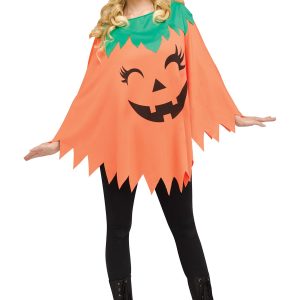 Women's Pumpkin Poncho Costume