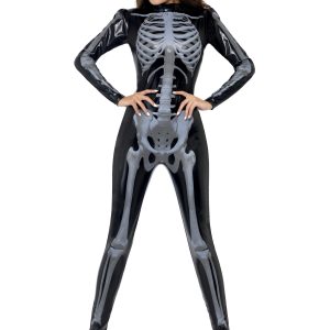 X-Ray Skeleton Women's Jumpsuit Costume