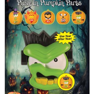 22 Piece Push In Pumpkin Face Parts Decoration