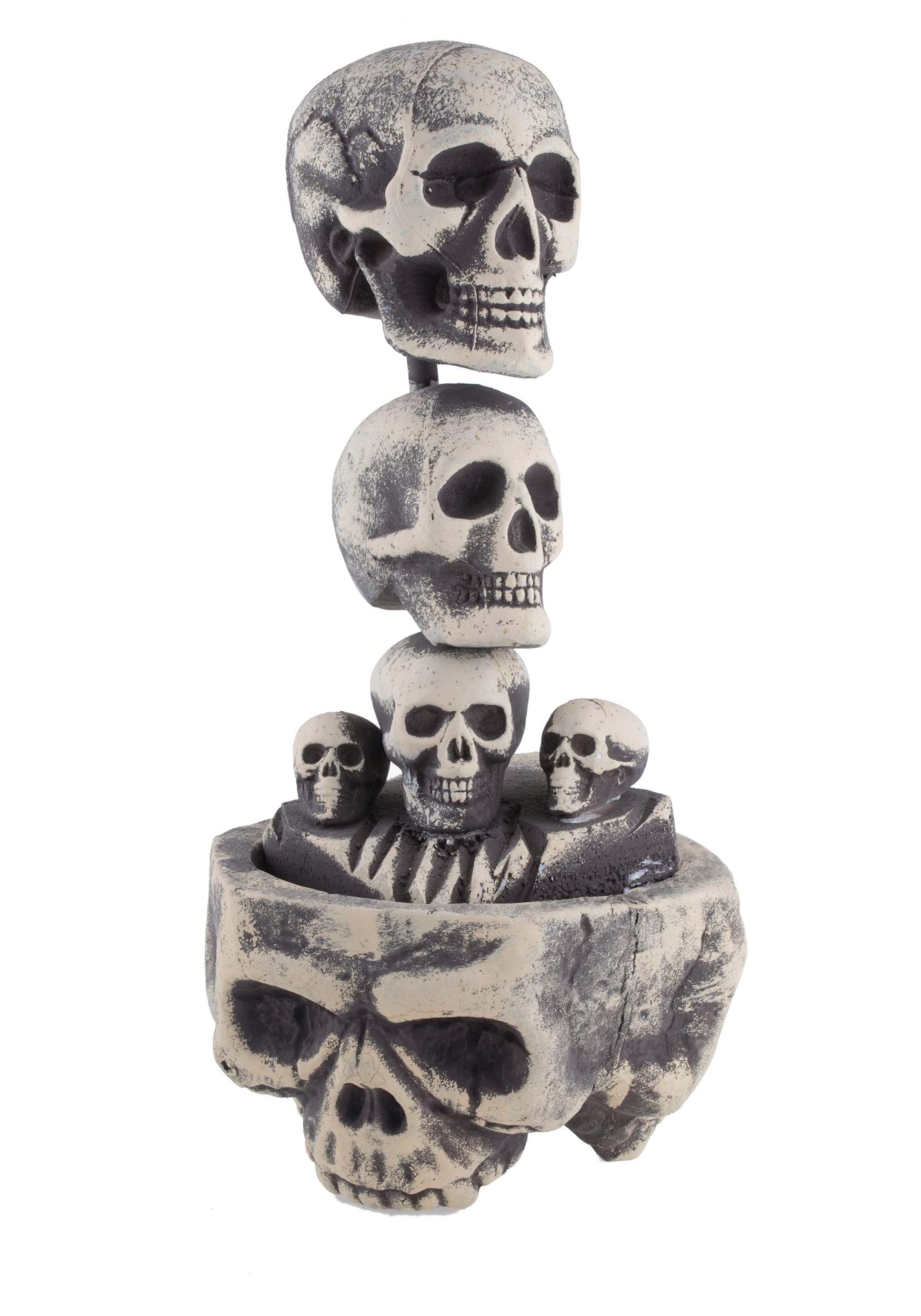 24-Inch Foam Skull Pillar Decoration
