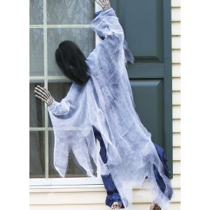 5FT Hanging Skeleton Witch Window Halloween Prop