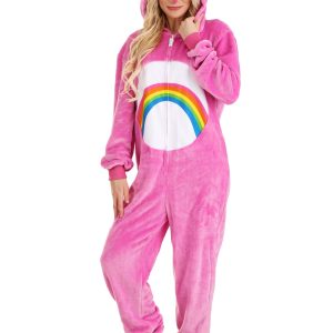 Adult Cheer Bear Care Bears Onesie Costume