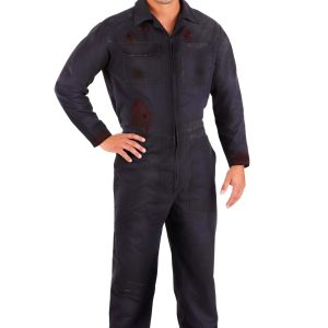 Adult Deluxe Blue Mechanic Coveralls Costume
