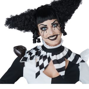 Black Creepy Clown Wig