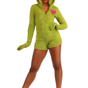 Dr. Seuss Grinch Costume Women's Romper