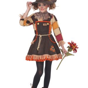 Girl's Patchwork Scarecrow Costume