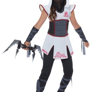 Girls White Ninja Costume
