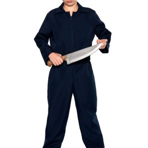 Kid's Dark Blue Mechanic Coveralls Costume