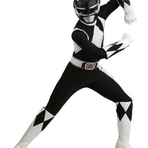 Men's Authentic Power Rangers Black Ranger Costume