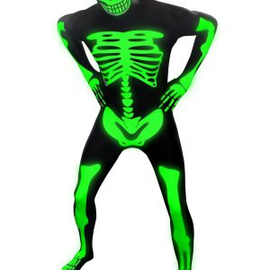 Men's Glow Skeleton Morphsuit Costume