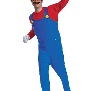 Men's Super Mario Bros Premium Mario Costume