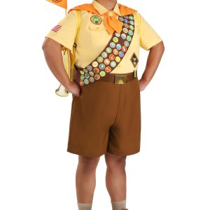 Plus Size Deluxe Disney UP Russell Costume for Men