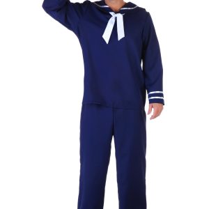 Plus Size Men's Blue Sailor Costume