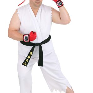 Plus Size Street Fighter Ryu Men's Costume