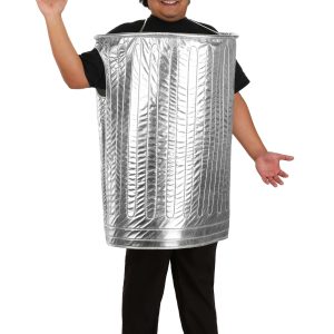 Plus Size Trash Can Costume for Adults