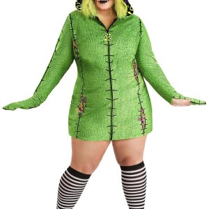 Plus Size Women's Disney Oogie Boogie Hoodie Costume Dress